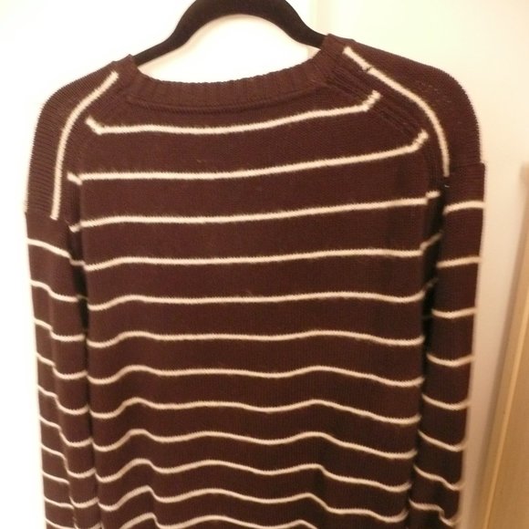 vintage hilfiger crew neck sweater brn/white sz XL - Picture 3 of 11